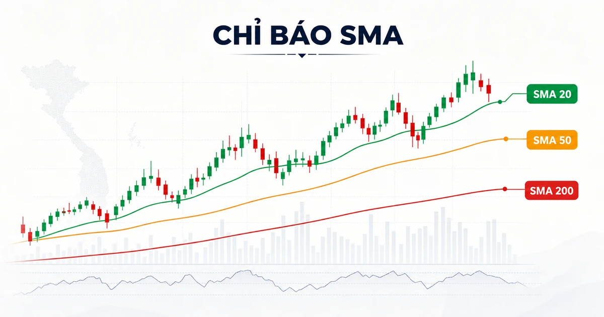 SMA là gì? Hướng dẫn đường SMA 20, 50, 200 [2026] | SignalHub